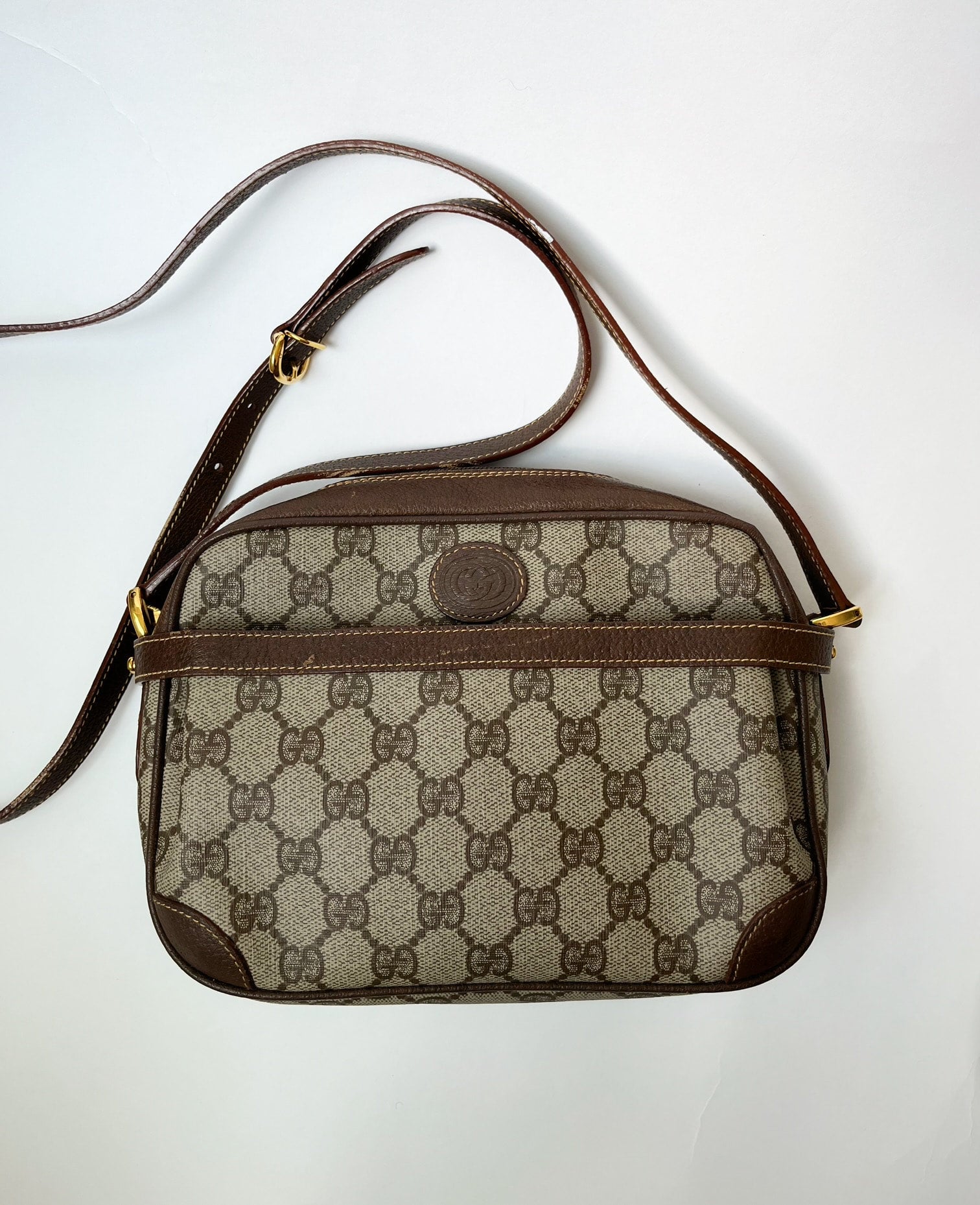 Vintage GUCCI Accessory Collection Handbag/crossbody in Brown 