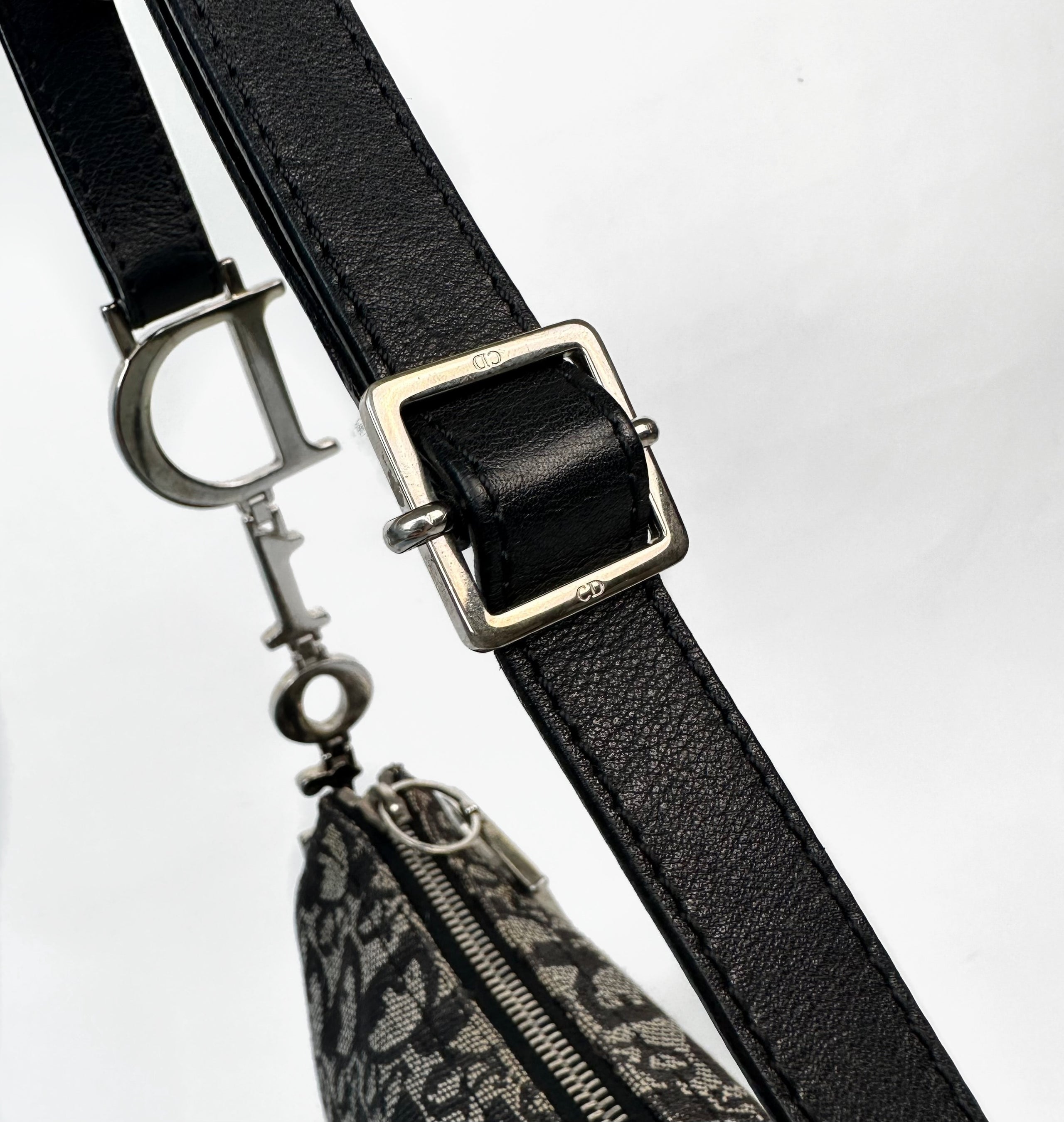 Christian Dior Vintage D-Charms Trotter Pochette - Black Mini Bags,  Handbags - CHR188992